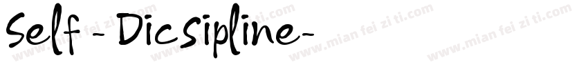 Self - Dicsipline字体转换